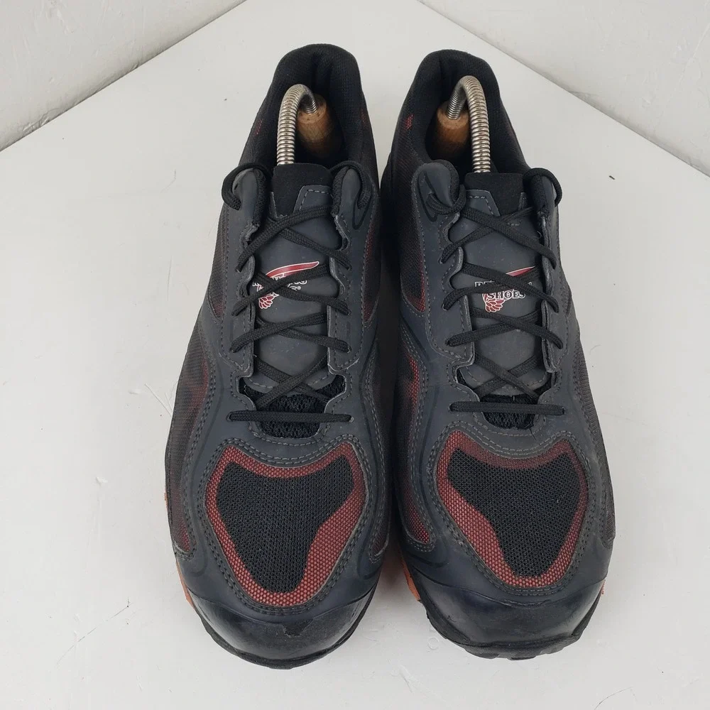 Red Wing Athletics 6338 Mens 12 D Black Red Safety Toe Work Shoes